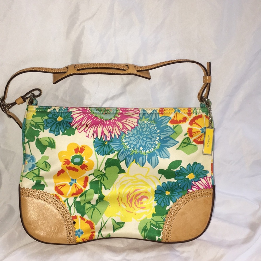 Vintage Coach floral purse